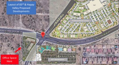 8325 W happy valley Rd, Peoria, AZ - Vue aérienne vue de carte