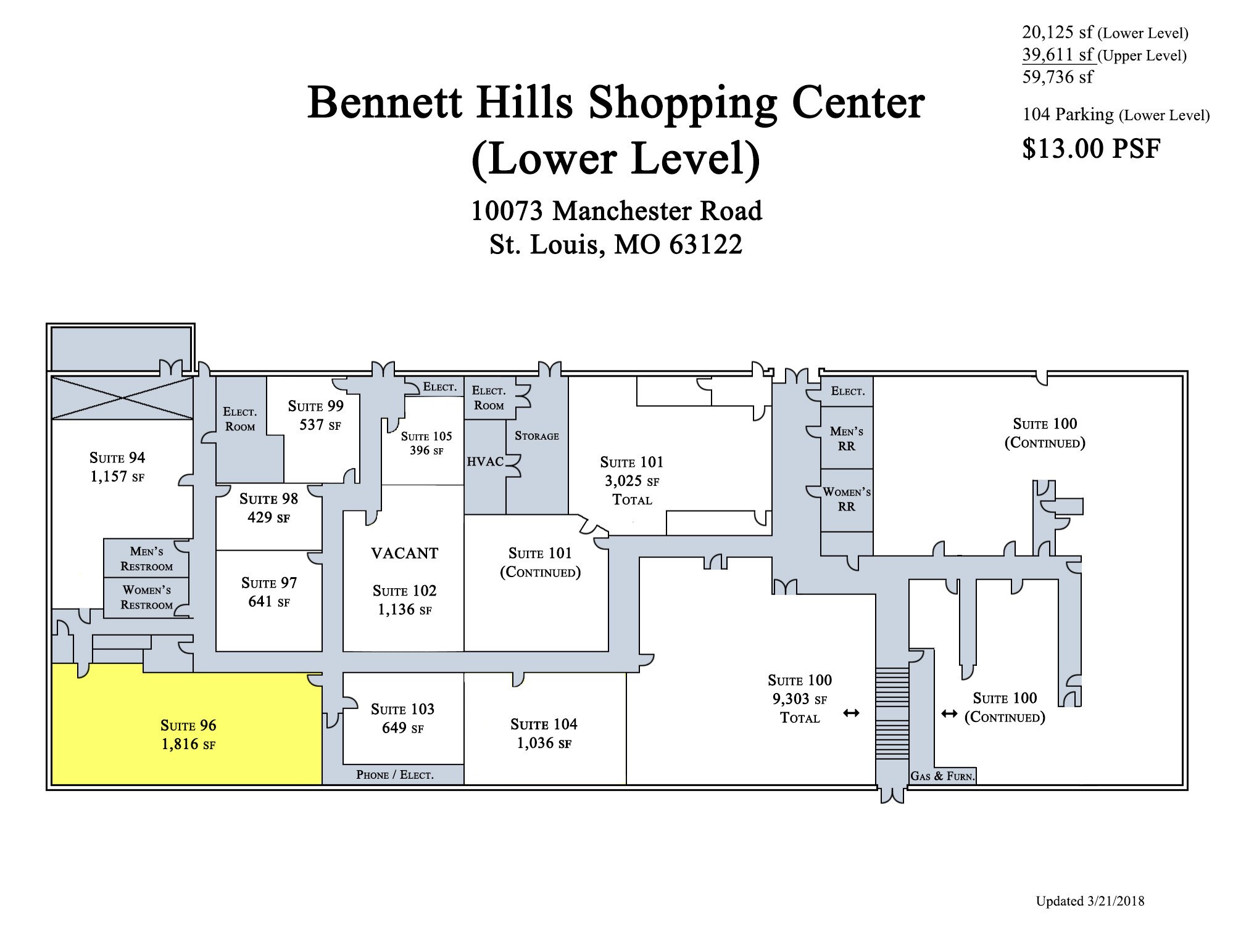 10037-10091 Manchester Rd, Warson Woods, MO à louer Photo intérieure– Image 1 sur 1