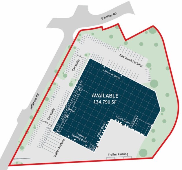 701-705 Jefferson Rd, Parsippany, NJ à louer - Plan de site – Image 2 sur 2