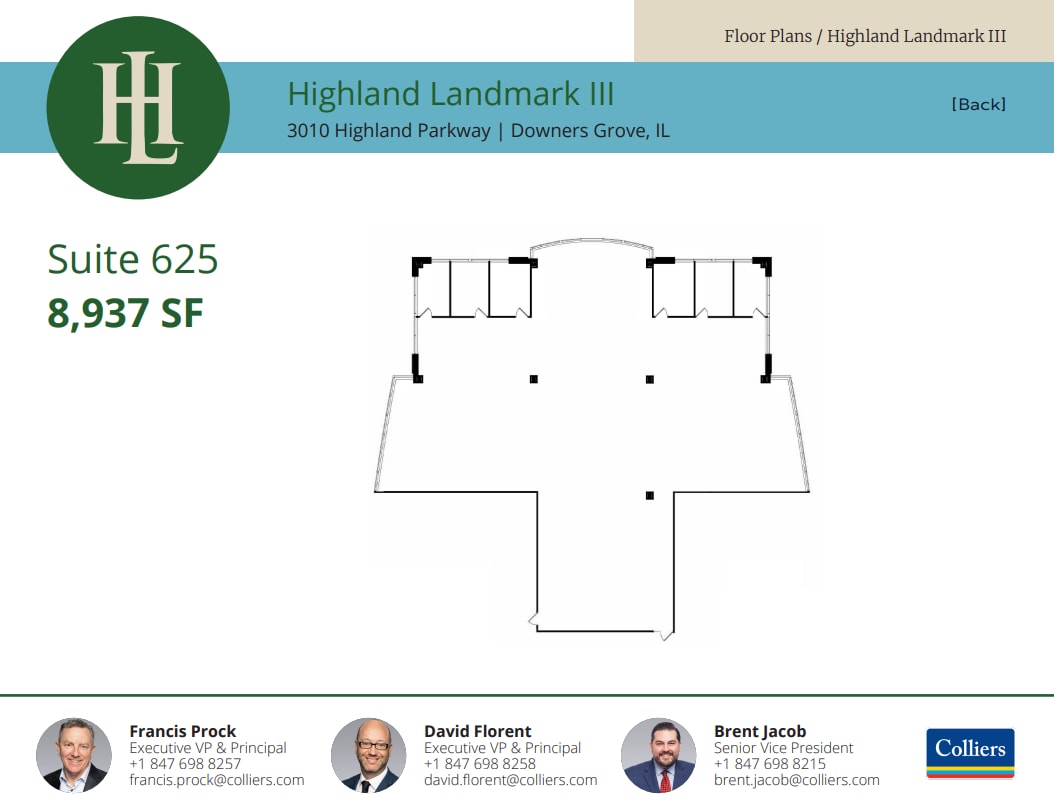 3010 Highland Pky, Downers Grove, IL à louer Plan d’étage– Image 1 sur 1