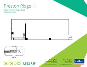 3460 Preston Ridge Rd, Alpharetta, GA à louer Plan d’étage– Image 1 sur 1