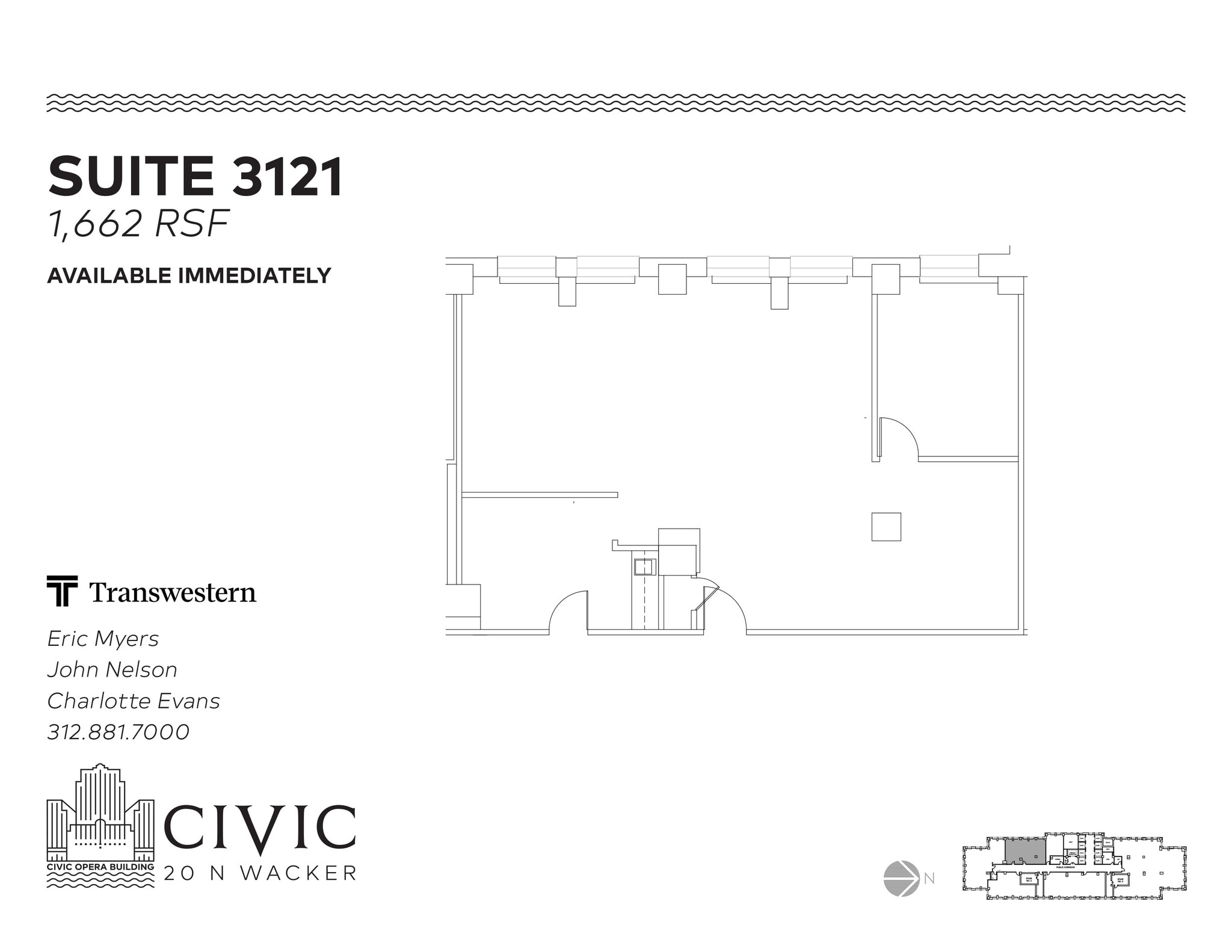 20 N Wacker Dr, Chicago, IL à louer Plan d’étage– Image 1 sur 1