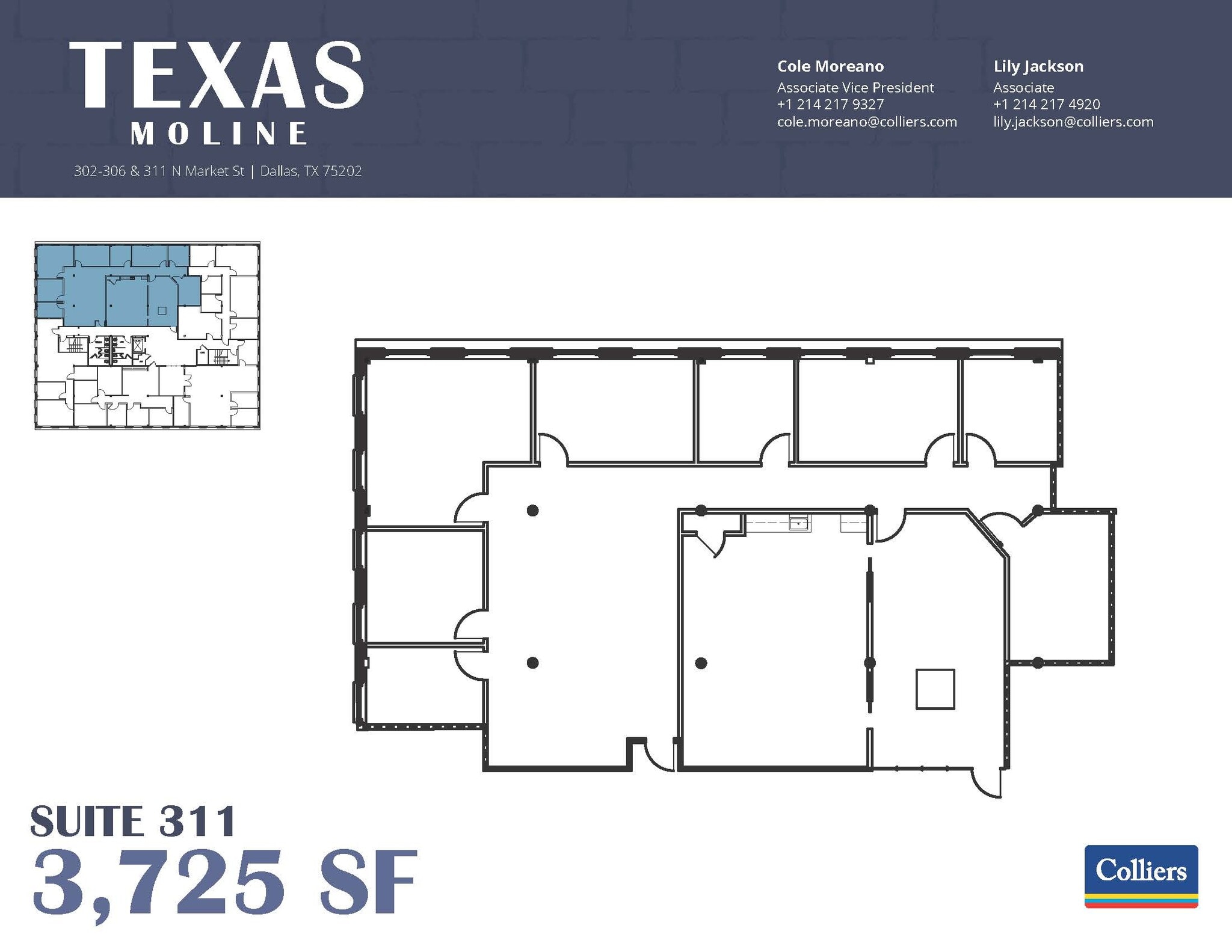 311 N Market St, Dallas, TX à louer Plan d’étage– Image 1 sur 10