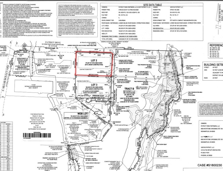 4032 Patriot Dr, Durham, NC à louer - Plan cadastral – Image 2 sur 7