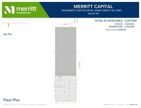 741 Merritt Capital Dr, Wake Forest, NC à louer Plan de site– Image 2 sur 2