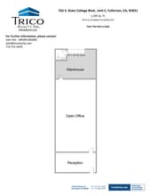 667-759 S State College Blvd, Fullerton, CA à louer Plan d’étage– Image 1 sur 1