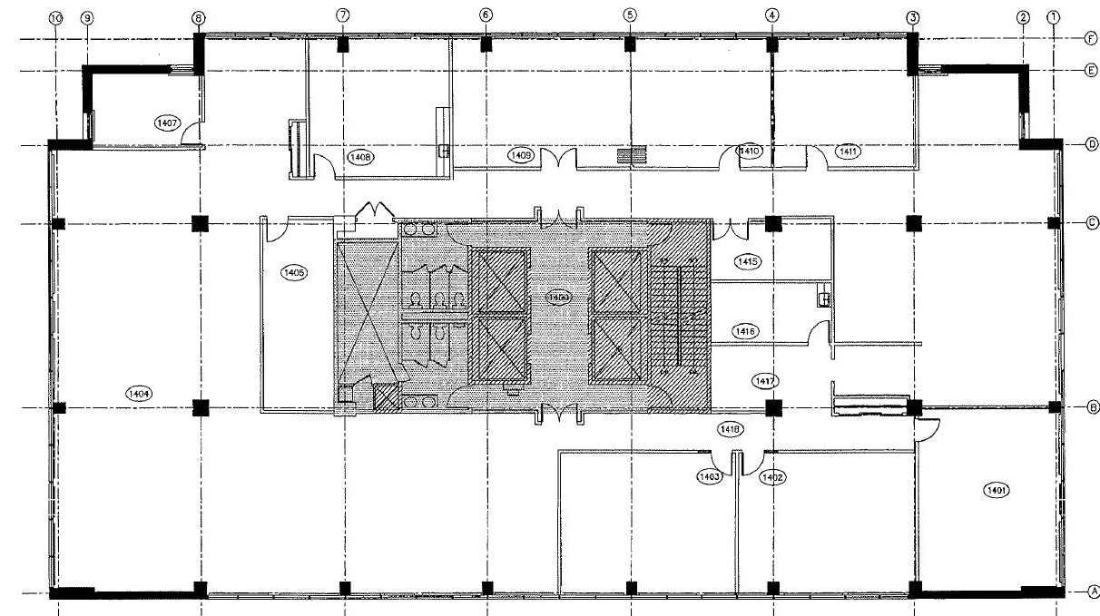 1055 Boul René-Lévesque E, Montréal, QC à louer Plan d’étage– Image 1 sur 1