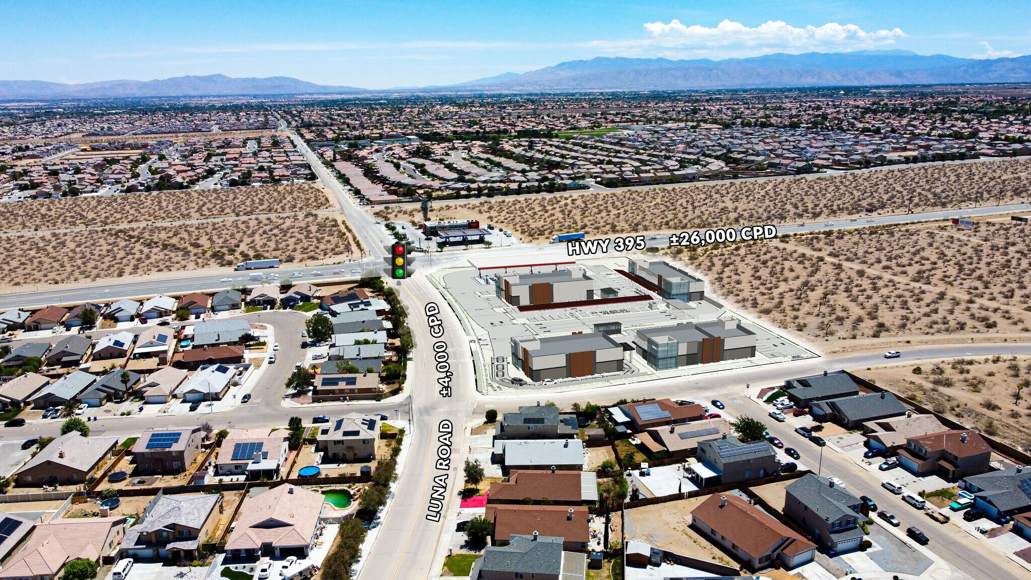 SWC of Hwy 395 & Luna Rd, Victorville, CA à louer Photo de l’immeuble– Image 1 sur 6