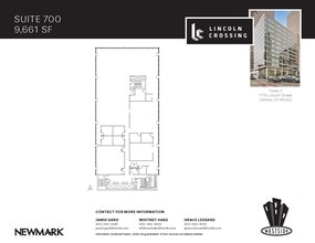 1776 N Lincoln St, Denver, CO à louer Plan d’étage– Image 1 sur 1
