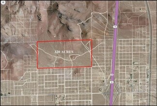 Maxwell, Mojave, CA - VUE AÉRIENNE  vue de carte