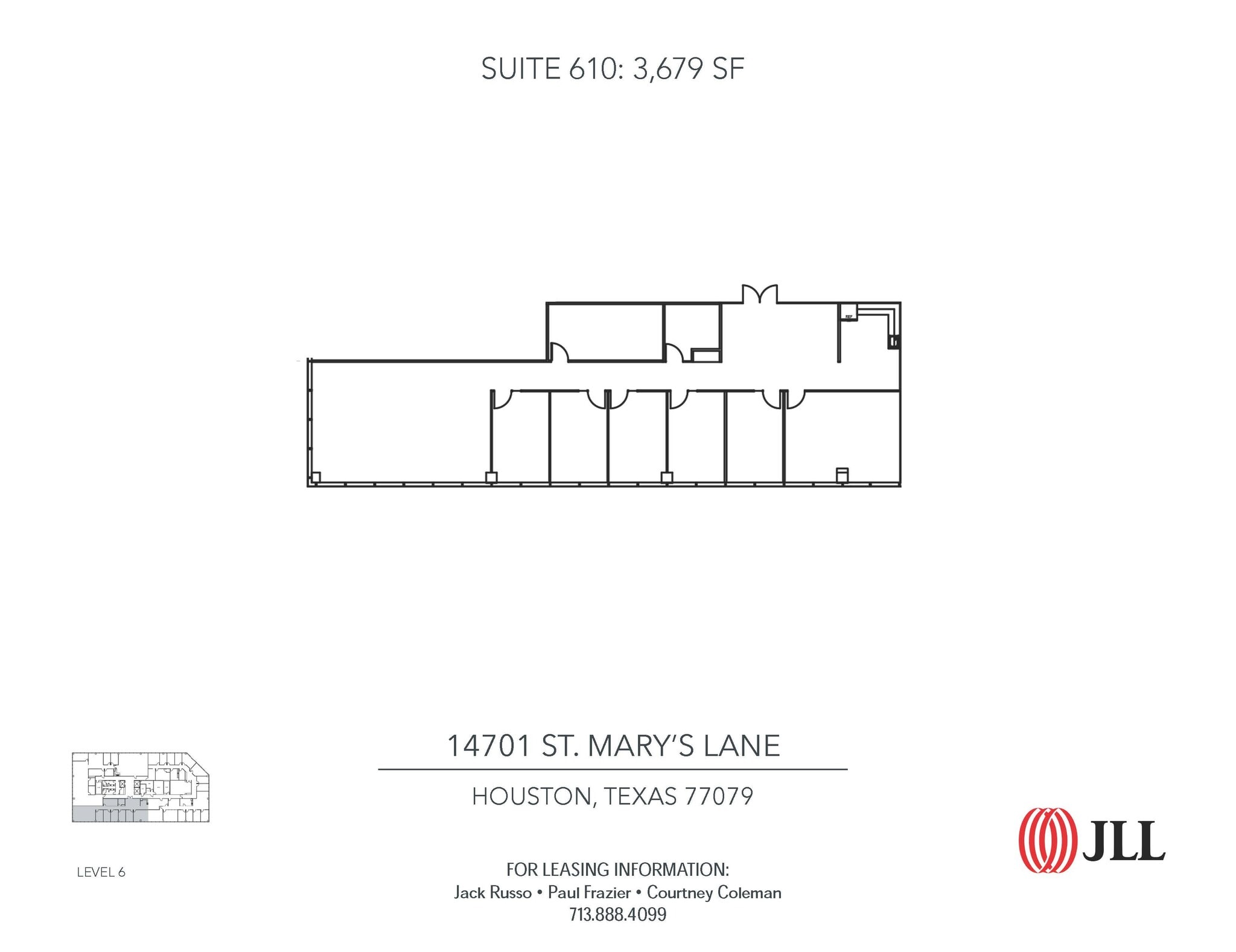 14701 St. Marys Ln, Houston, TX à louer Plan d’étage– Image 1 sur 1