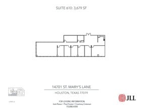 14701 St. Marys Ln, Houston, TX à louer Plan d’étage– Image 1 sur 1