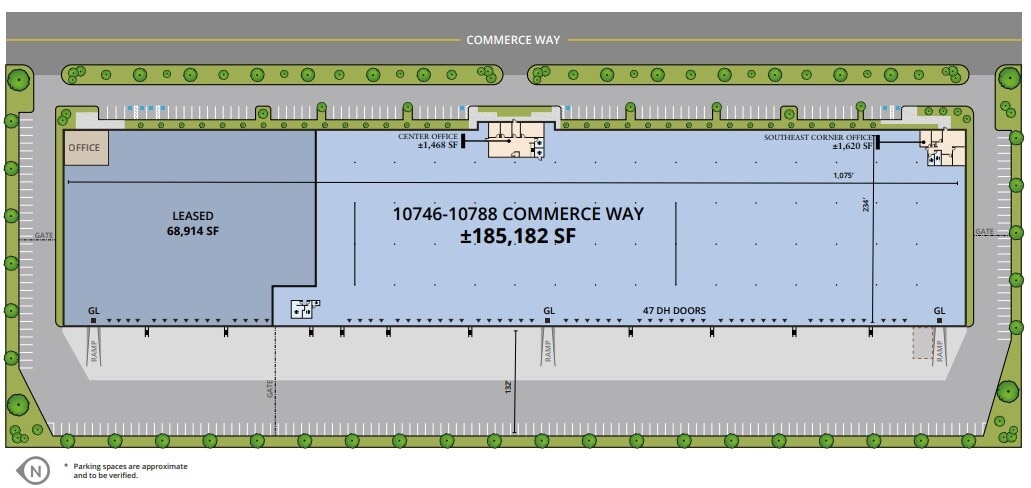 10746-10788 Commerce Way, Fontana, CA à louer Plan de site– Image 1 sur 1