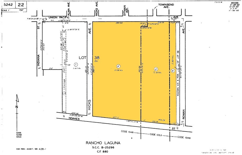 4000 Union Pacific Ave, Commerce, CA à louer - Plan cadastral – Image 3 sur 11