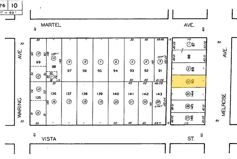 7415-7417 Melrose Ave, Los Angeles, CA à vendre - Plan cadastral – Image 3 sur 4