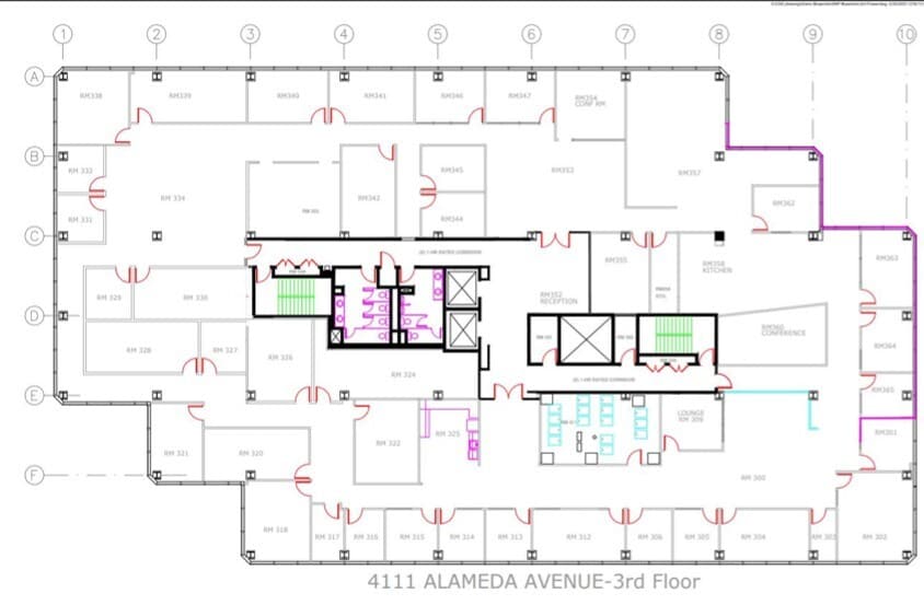 4111 W Alameda Ave, Burbank, CA à louer Plan d’étage– Image 1 sur 1