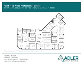 9050 Pines Blvd, Pembroke Pines, FL à louer Plan d’étage– Image 1 sur 1