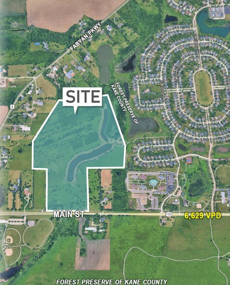 NEQ OF MAIN STREET AND FABYAN PARKWAY, Geneva, IL à vendre - Aérien – Image 2 sur 5
