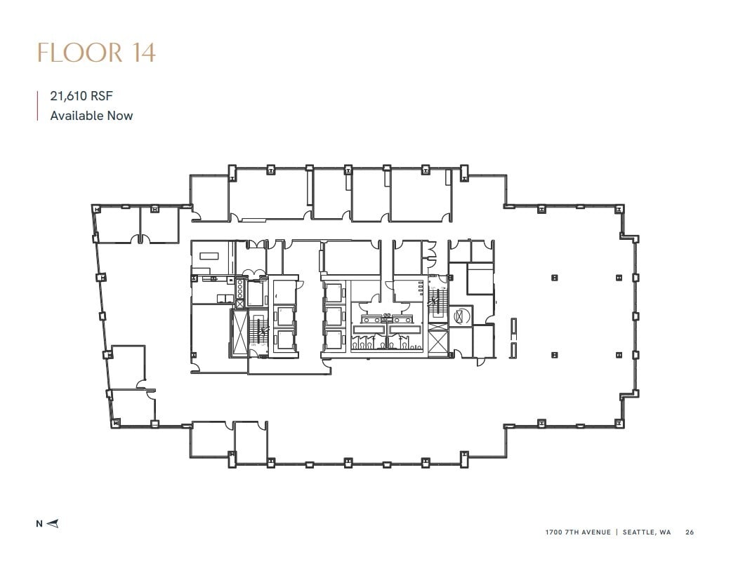 1700 7th Ave, Seattle, WA à louer Plan d’étage– Image 1 sur 1