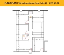700 Independence Cir, Virginia Beach, VA à louer Plan d’étage– Image 1 sur 1