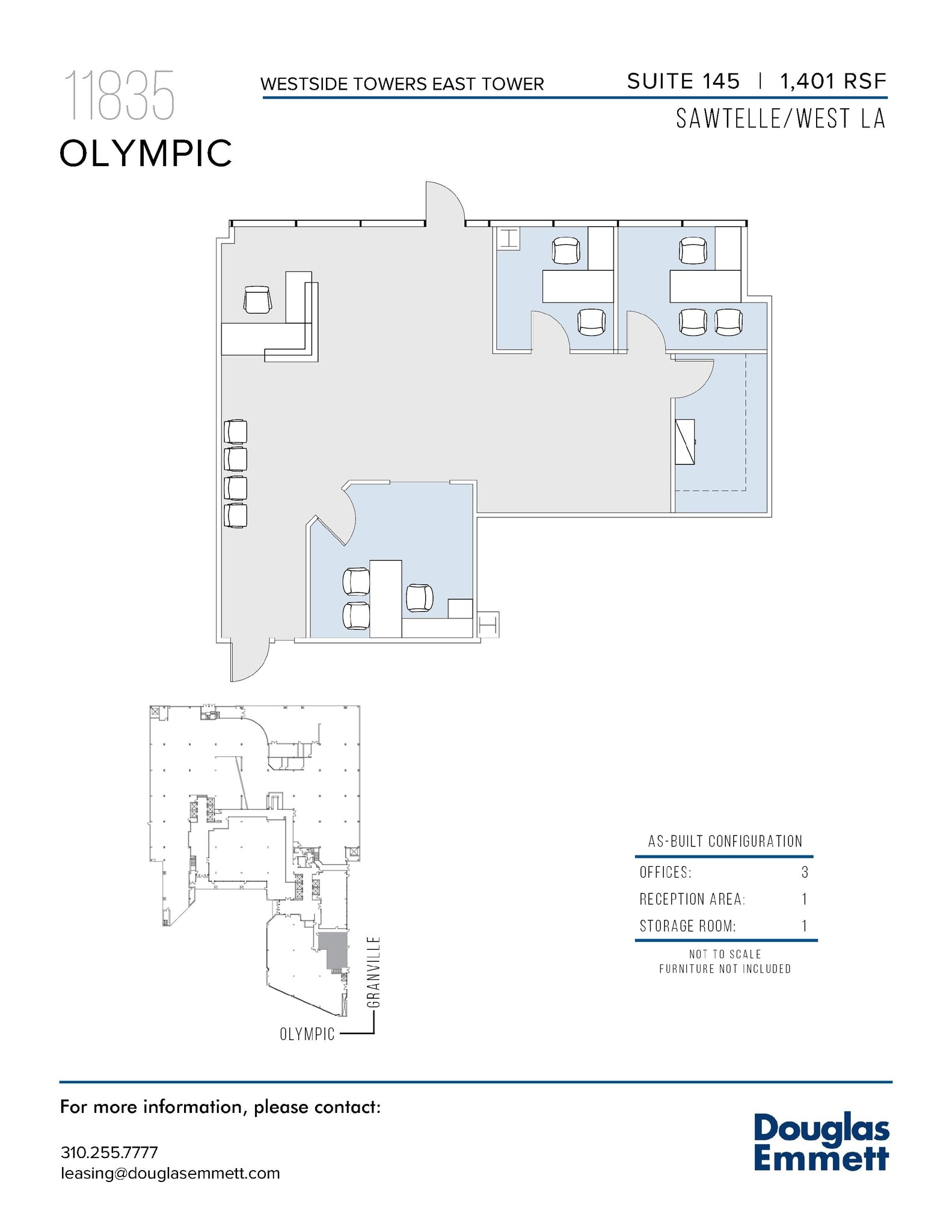 11845 W Olympic Blvd, Los Angeles, CA à louer Plan d’étage– Image 1 sur 1