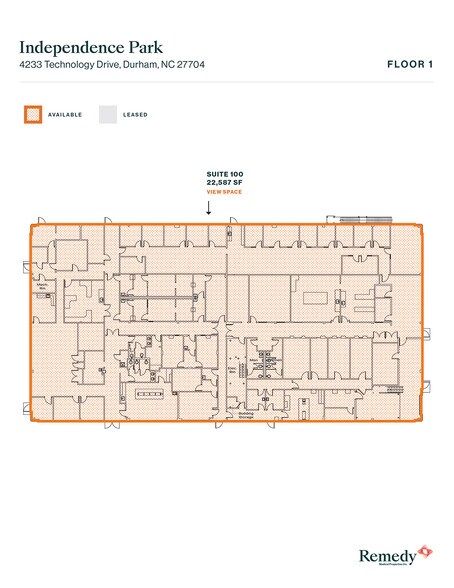 4233 Technology Dr, Durham, NC à louer - Plan d’étage – Image 3 sur 3