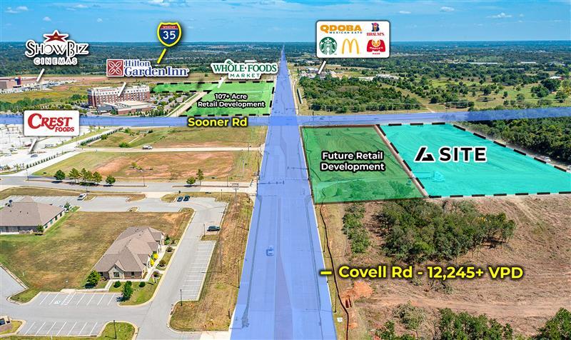 SWC Sooner & Covell, Edmond, OK à louer - Aérien – Image 1 sur 1