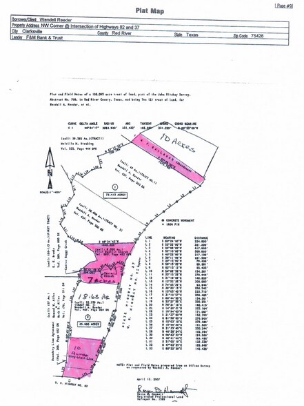 Intersection of 82 & Loop 37 hwy, Clarksville, TX à vendre - Photo de l’immeuble – Image 2 sur 4
