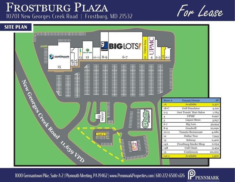 10701 New Georges Creek Rd SW, Frostburg, MD à louer - Plan de site – Image 3 sur 3