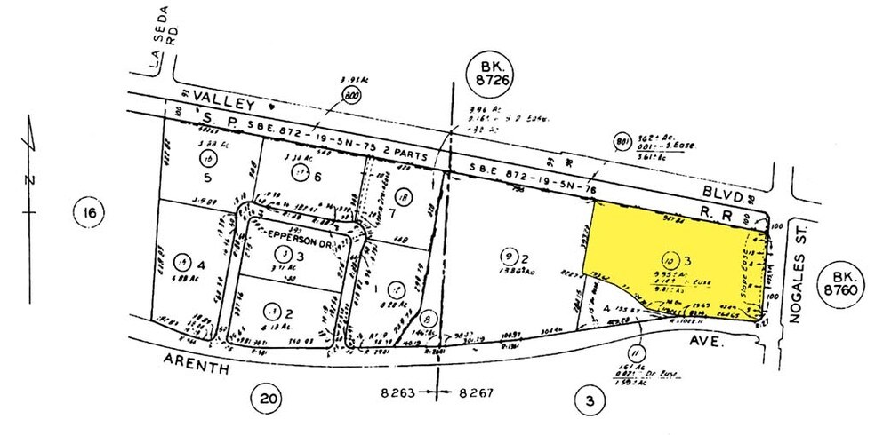 18961-18971 E Arenth Ave, La Puente, CA à louer - Plan cadastral – Image 2 sur 6