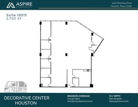 5120 Woodway Dr, Houston, TX à louer Plan d’étage– Image 1 sur 1