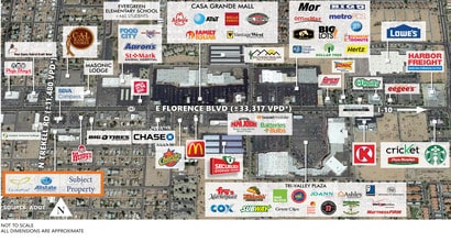 1115 E Florence Blvd, Casa Grande, AZ - VUE AÉRIENNE  vue de carte