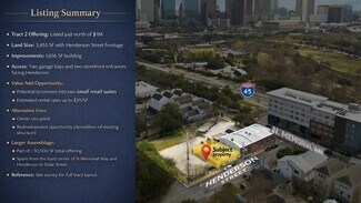 Plus de détails pour 514 Henderson St, Houston, TX - Local d’activités à vendre