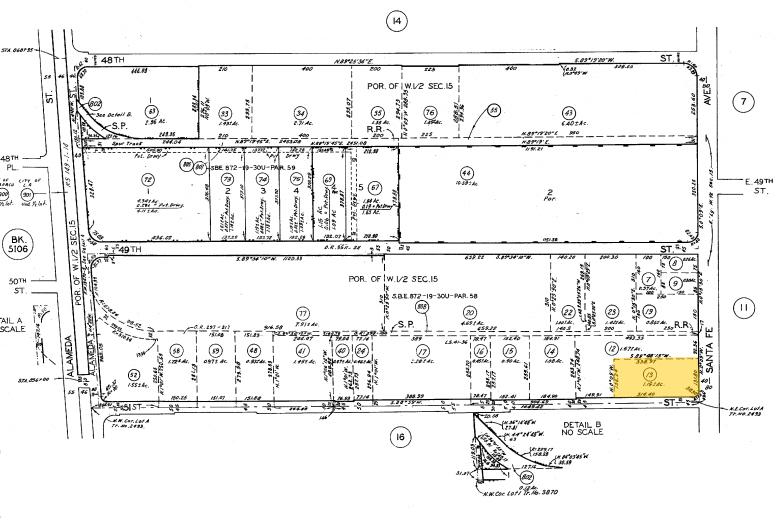 5075 S Santa Fe Ave, Vernon, CA à louer - Plan cadastral – Image 3 sur 10