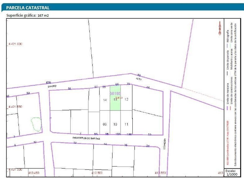 Calle Barrio Alto, 67-70, Bargas, Toledo à vendre - Plan cadastral – Image 2 sur 5