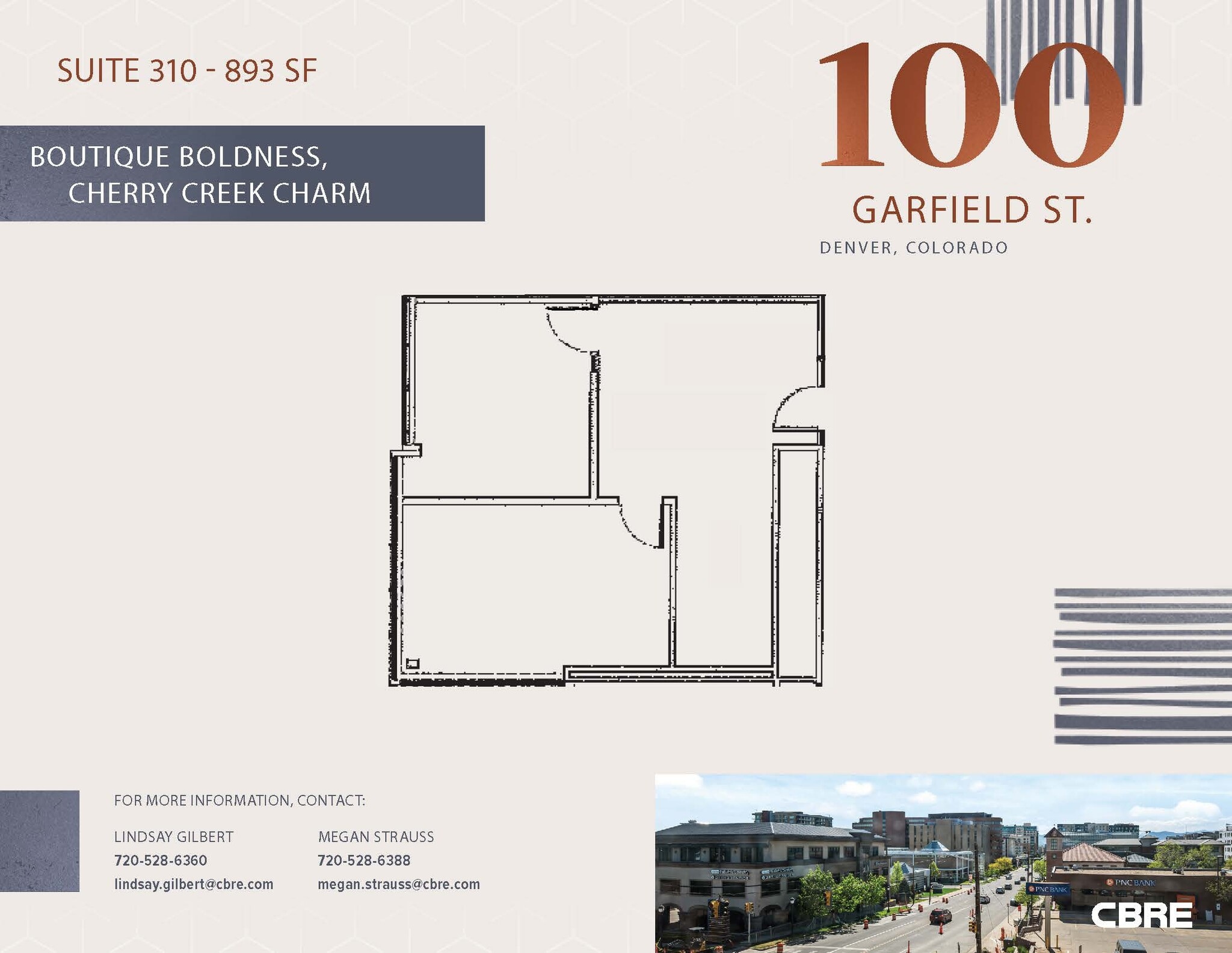 100 Garfield St, Denver, CO à louer Plan d’étage– Image 1 sur 1