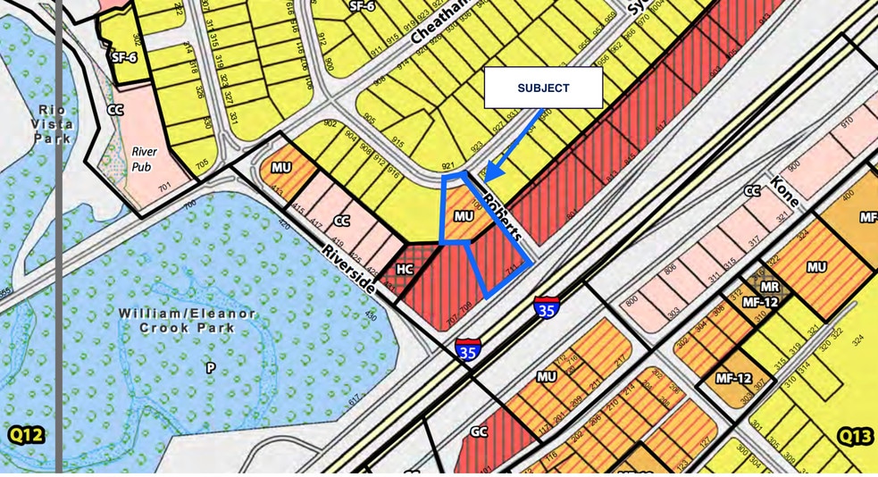 711 N IH-35, San Marcos, TX à vendre - Plan cadastral – Image 3 sur 10