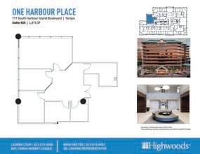 777 S Harbour Island Blvd, Tampa, FL à louer Plan d’étage– Image 1 sur 1