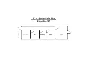 150-170 S Escondido Blvd, Escondido, CA à louer Plan d’étage– Image 1 sur 1