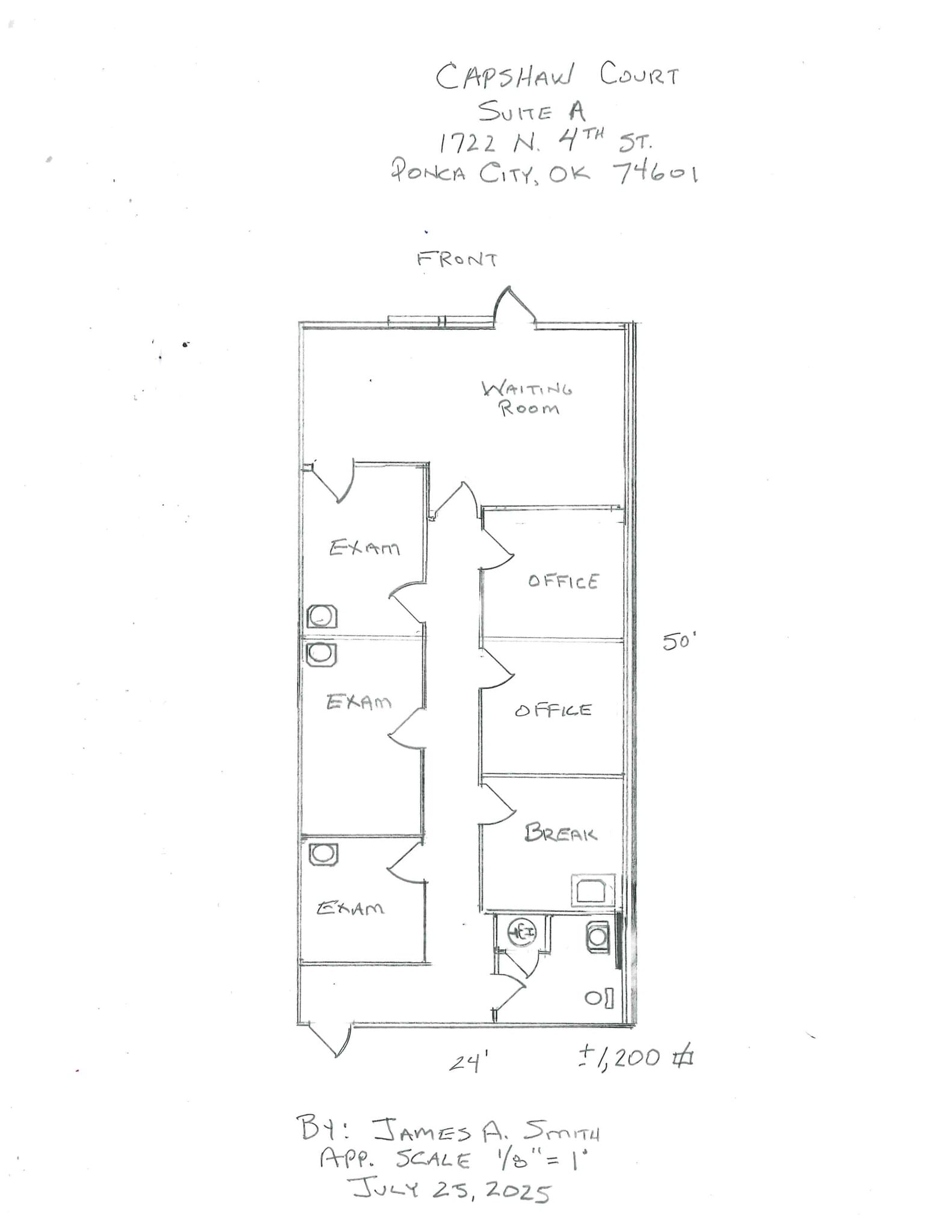 1714-1722 N 4th St, Ponca City, OK à louer Plan de site– Image 1 sur 3