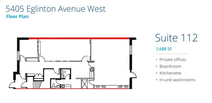 5397 Eglinton Ave W, Toronto, ON à louer Plan d’étage– Image 1 sur 1