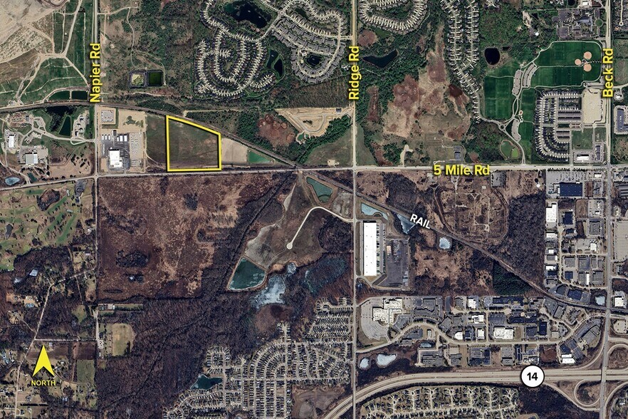 Five Mile & Napier Rd, Northville, MI à vendre - Aérien – Image 2 sur 2