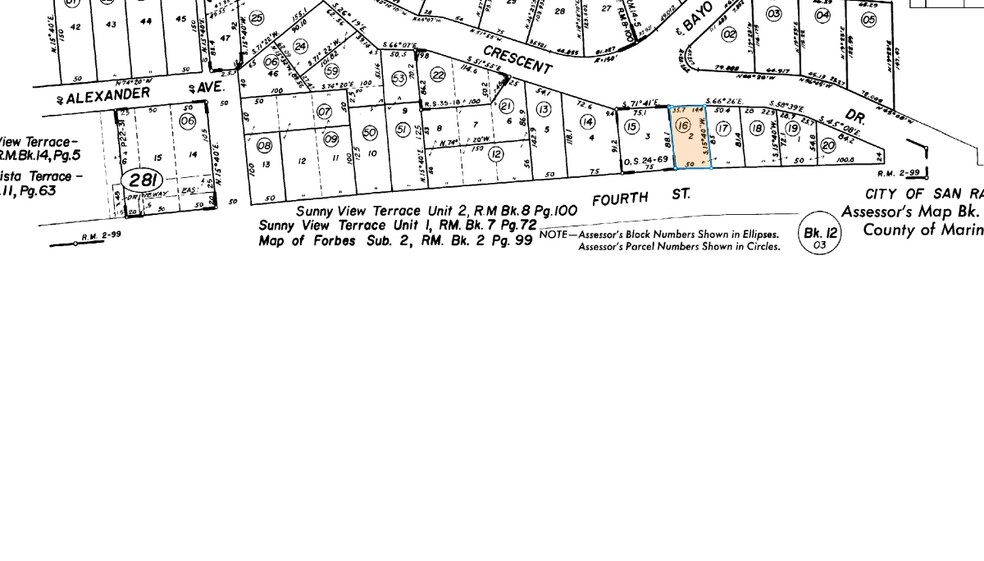 2020 4th St, San Rafael, CA à louer - Plan cadastral – Image 3 sur 11