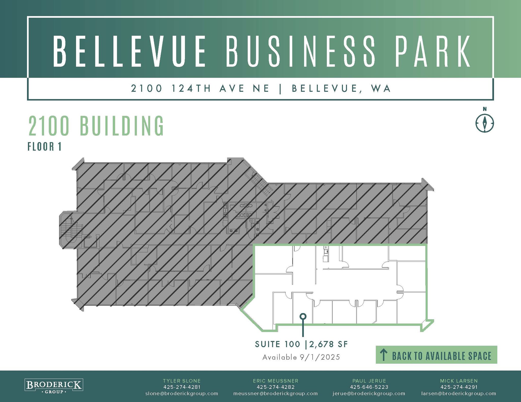 2000 124th Ave NE, Bellevue, WA à louer Plan d’étage– Image 1 sur 1