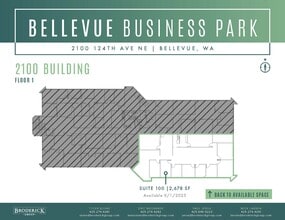 2000 124th Ave NE, Bellevue, WA à louer Plan d’étage– Image 1 sur 1