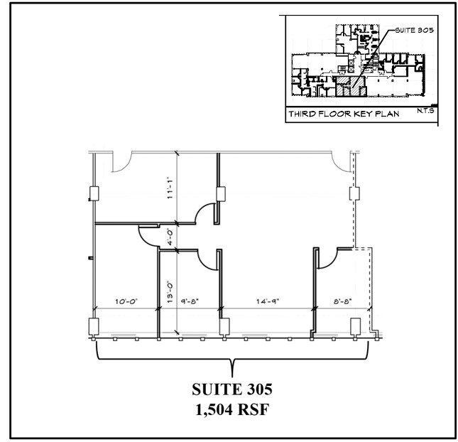 1400 Spring St, Silver Spring, MD à louer Plan d’étage– Image 1 sur 1