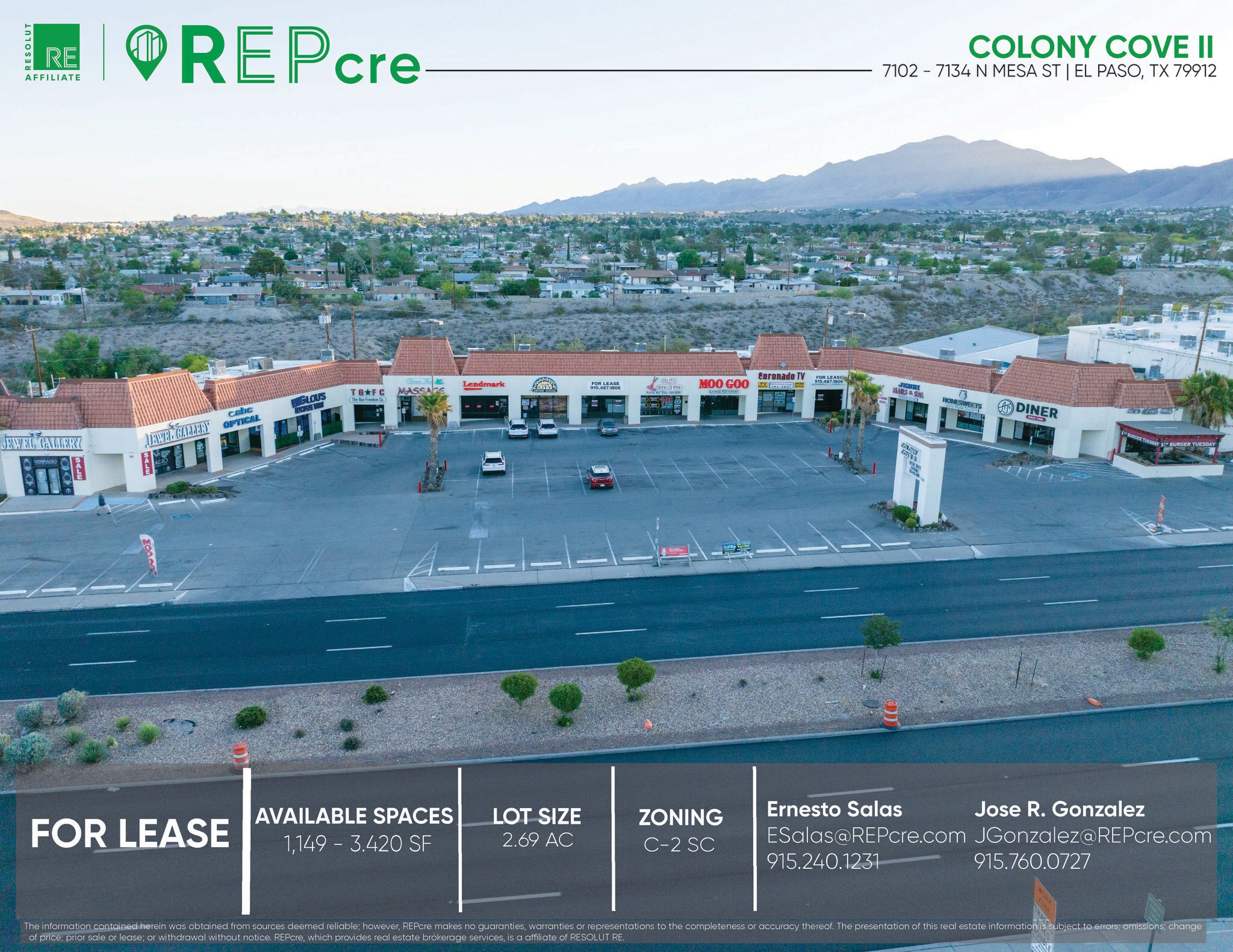 7100-7134 N Mesa St, El Paso, TX à louer Photo principale– Image 1 sur 3