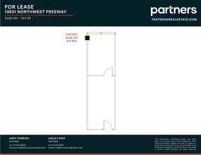 13831 Northwest Fwy, Houston, TX à louer Plan de site– Image 1 sur 1