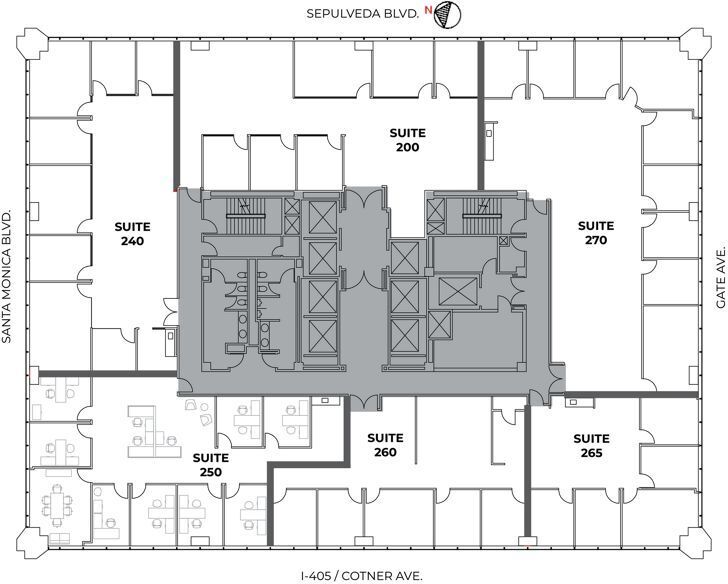 11100 Santa Monica Blvd, Los Angeles, CA à louer Plan d’étage– Image 1 sur 1