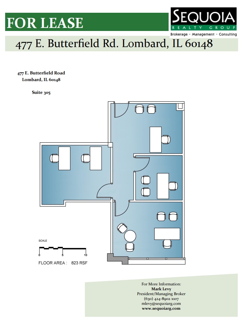 477 E Butterfield Rd, Lombard, IL à louer Plan d’étage– Image 1 sur 1